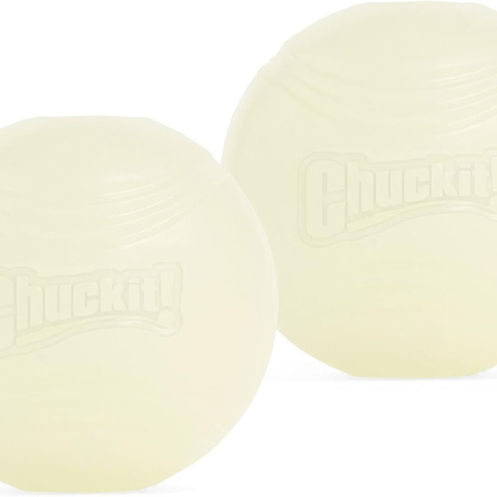 Glow in the Dark Bouncy Balls - Ball for Dogs, Chuckit Dog Toy, Max Glow Balls -